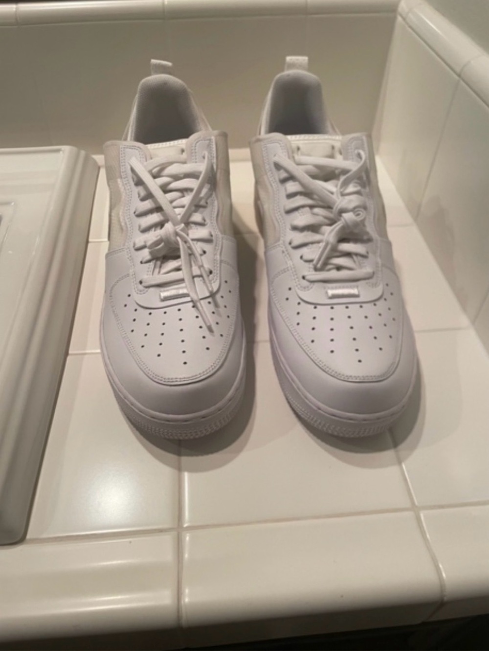 Nike Men’s Air Force 1 React Sneakers - Photon Dust